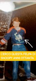 Cer-co Felpa Snoopy Hockey in foto. Anni '80.