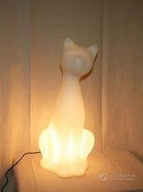 Lampada vintage a forma di gatto