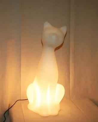 Lampada vintage a forma di gatto