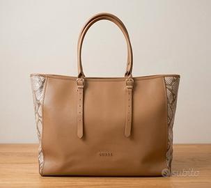 borsa tote Shopping GUESS Originale - Pelle cognac