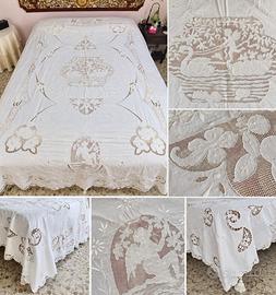 Copriletto estivo in cotone antico 277x260
