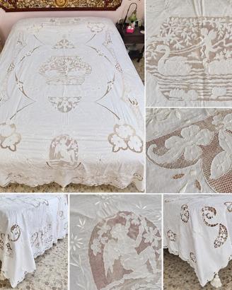 Copriletto estivo in cotone antico 277x260