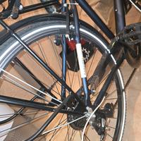 bicicletta City Bike Decathon Hoprider 100