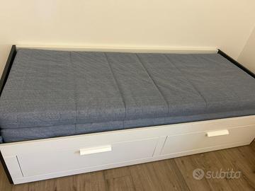 Letto estraibile Ikea brimnes+ 2 materassi agotnes