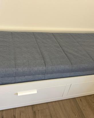 Letto estraibile Ikea brimnes+ 2 materassi agotnes
