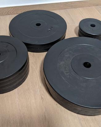 Dischi pesi gommati 84 kg