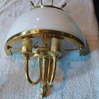 applique in vetro e ottone 