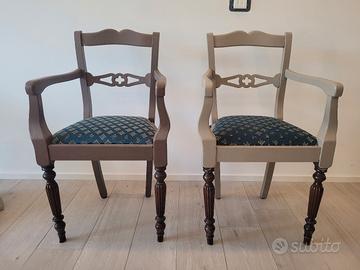 SEDIE/POLTRONCINE SHABBY CHIC