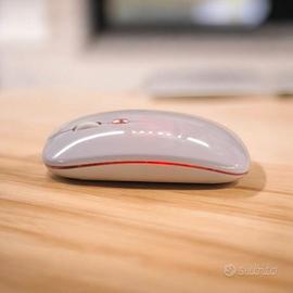 mouse ricaricabile wireless bluetooth bianco