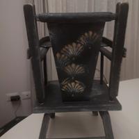 seggiolone d'epoca per le bambole 