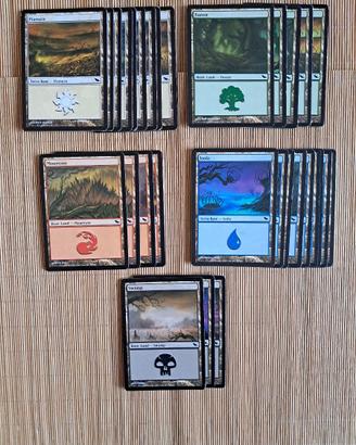 Lotto 30x Terre Base Landa Tenebrosa Magic ENG
