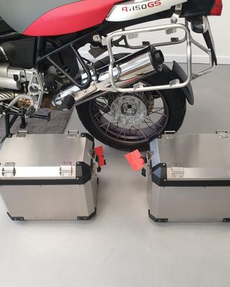 Bmw r 1150 gs adventure valigie borse alluminio