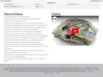 Videocamera Agilo Cap Cam