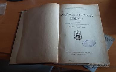Libro antico Anatomia-Fisiologia-Zoologia