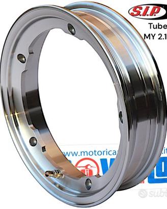 Cerchion SIP Tubeless MY 2.10x10 Cromato Lucido V