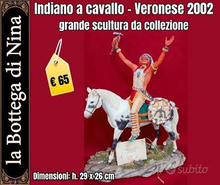 Statua indiano a cavallo Veronese 2002,