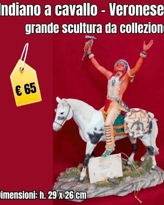 Statua indiano a cavallo Veronese 2002,
