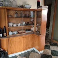 Coppia angoliere vetrine vintage anni '50 design 