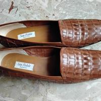 Scarpe vera pelle cuoio intrecciato De Robert 39