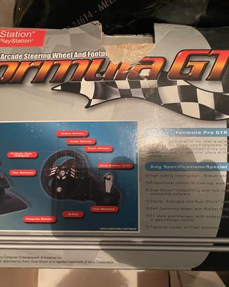 Sterzo con pedali per Playstation 1 Formula GTR