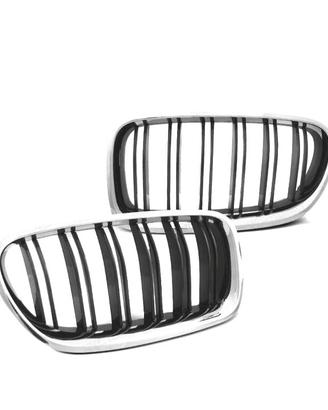 GRIGLIE BMW F10 F11 10-16 LOOK M5 CROMATO NERO LUC