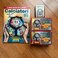 Lotto figurine contenitori album calciatori panini