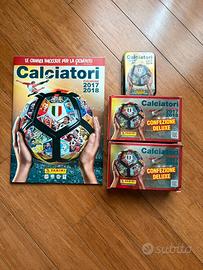 Lotto figurine contenitori album calciatori panini