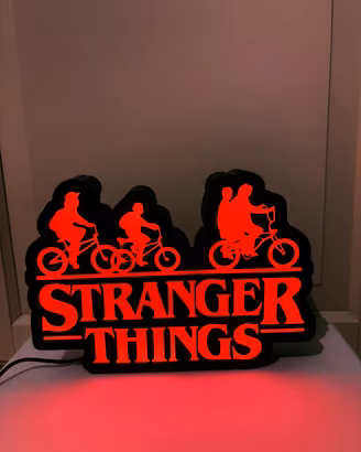 Stranger Things Lightbox Lampada Led 
