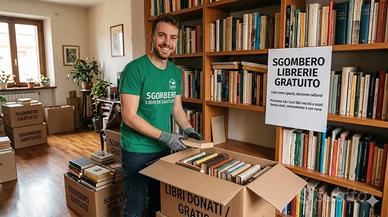Sgombero libri GRATIS - Ritiro veloce a domicilio