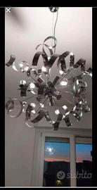 Lampadario in acciaio