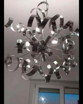 Lampadario in acciaio