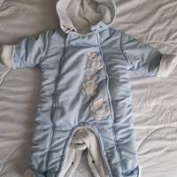 DUDU Tuta imbottita bambino, azzurro taglia 6 mes