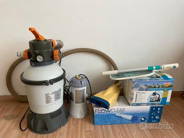 Kit  per pulizia e manutenzione x acque piscina
