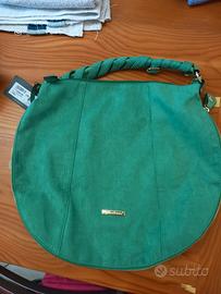borsa a spalla e tracolla verde nuova 