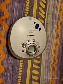 united portable cd player vintage