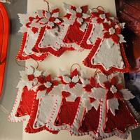 addobbi per albero  10 campanelle in feltro