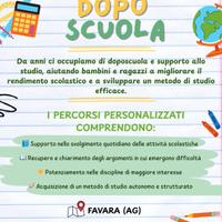 Doposcuola per bambini e ragazzi a Favara