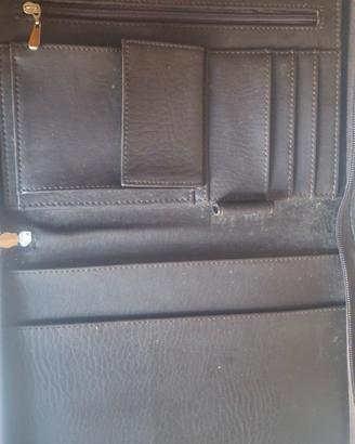 agenda a borsello di pelle anni 80