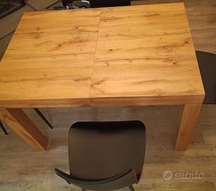 TAVOLO ALLUNGABILE, 80X120+2 MODULI DI 40CM