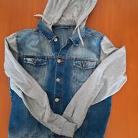 giubbino jeans/felpa