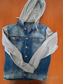 giubbino jeans/felpa