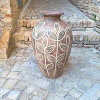 vaso anticato in terracotta