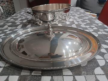 Completo 3 pezzi placcato argento 