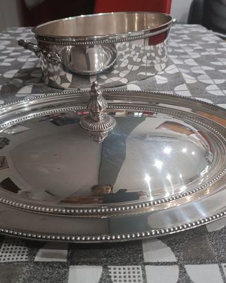 Completo 3 pezzi placcato argento 