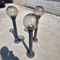 3 lampioni da giardino