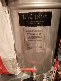 contenitore per olio in acciaio inox 