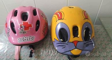 2 caschi bici per bambini 