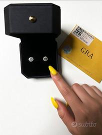 Orecchini 5 mm in Moissanite e Argento

925