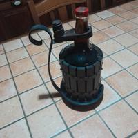 portabottiglie in legno massiccio  a forma di torc