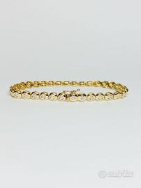 Tennis oro giallo 18 kt e brillanti ct. 4.50 (P)